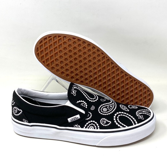 VANS Classic Slip On Peace Black Canvas Shoes Men’s Size Sneakers VN0A5JMHB0E - Picture 8 of 10